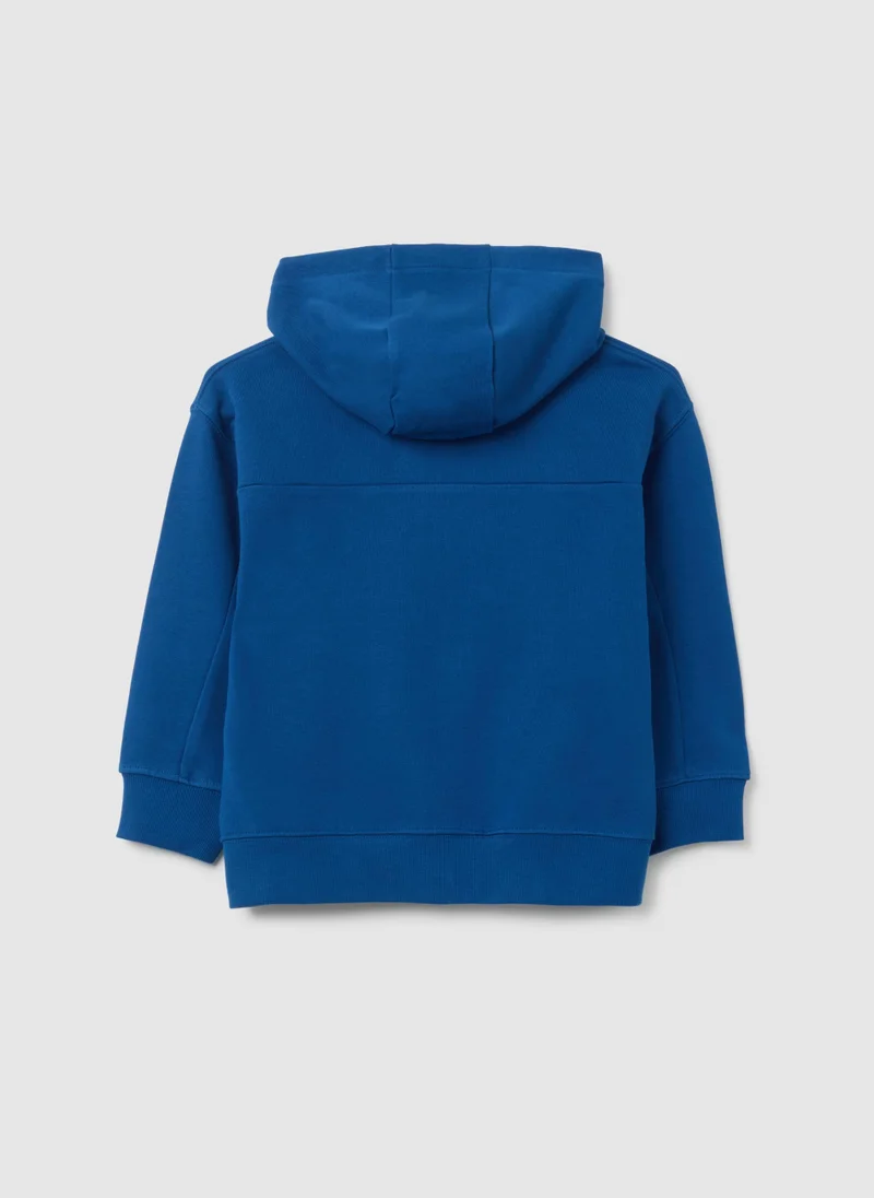 Ovs OVS Boys' Blue Regular Fit Pure Cotton Sweatshirt